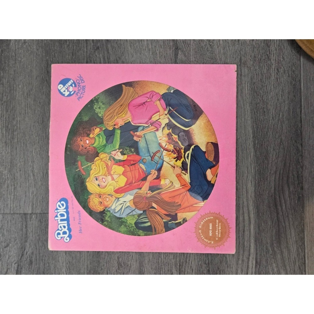 1981 Barbie & Her Friends Kid‎ Stuff Limited Ed Picture Disc Vinyl LP KPD 6003